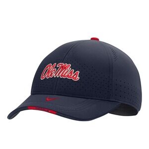 Nike Ole Miss Rebels AeroBill Swoosh Flex Classic99 Sideline Hat -‎ Blue